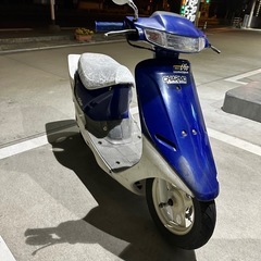 (香川県より)サイドスタンド付   キャブ 青 純正シート HONDA   af18DIO   車体　後期型の画像