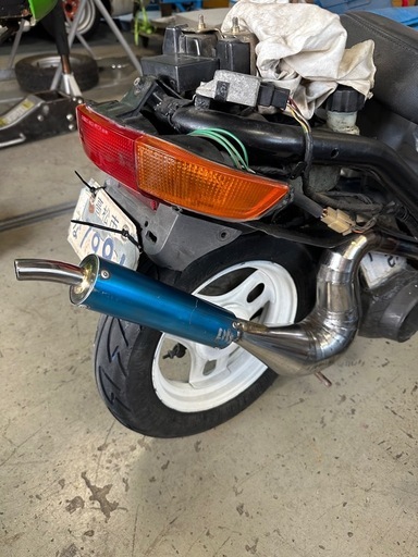 最終値下げ‼️　(香川県より)サイドスタンド付   キャブ 青 純正シート HONDA   af18DIO   車体　後期型