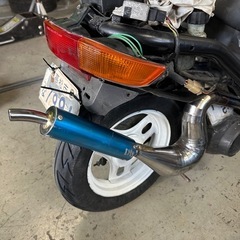 (香川県より)サイドスタンド付   キャブ 青 純正シート HONDA   af18DIO   車体　後期型の画像