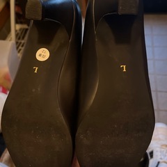 パンプス黒Lサイズ卒業式入学式の画像