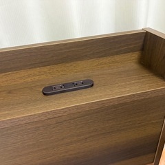 ラシク　RASIK IMaydesedtyシングル　ベッドフレーム　ベッド 収納付き 引き出し付き 木 製棚付き 宮付きコンセント付　説明書付き　の画像