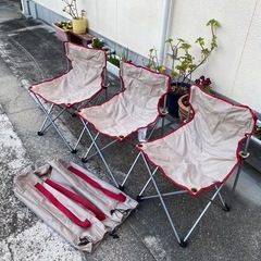 新品キャンプ用チェア×3台の画像