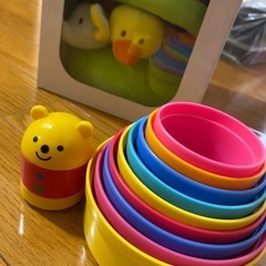 ふわふわなげっこ＋カップタワー＋オルゴールベストCDの画像