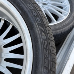 【レクサス純正】19インチ アルミホイール＆タイヤ 4本セット（8J +35 / RV748）の画像