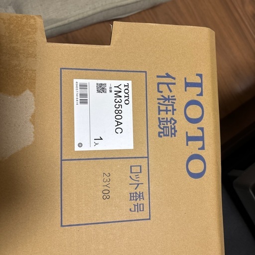 新品未使用　TOTO  化粧鏡　YM3580AC