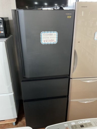 値下げ中‼️ファミリー向け?‍?‍?‍??TOSHIBA東芝2023年製GR-U33SC(KZ)全定格内容積326L黒ブラック冷凍•冷