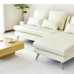 3人がけソファ　カウチソファ　L字の画像