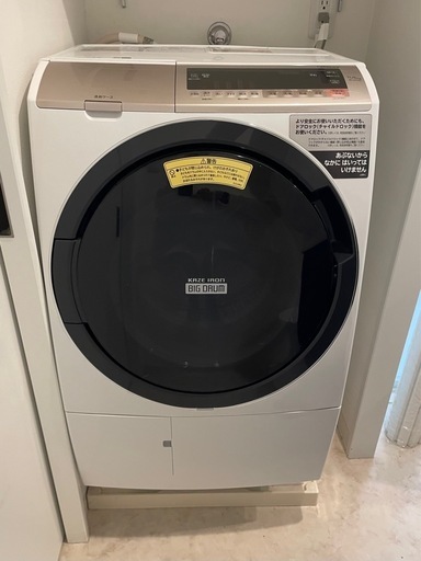 【4/11まで】HITACHIドラム式洗濯乾燥機 BD-SV110CL｜輸送ボルト有｜西宮市