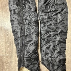 電動バイク用 冬用 加绒 レッグウォーマー ニープロテクター ブラックの画像