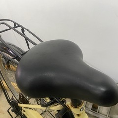 【前後タイヤ新品！】26インチ6段変速　自転車　ベージュの画像