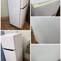 【🐤買取市場 6ヶ月保証】R321 ☀️ Hisense / ハイセンス 冷蔵庫 (120L / 2ドア) 17年製 HR-B1201 ⭐ 動作確認済 ⭐ クリーニング済の画像