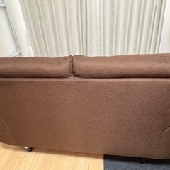 ソファ　ブラウン　2人掛け　ニトリの画像