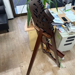 アンティーク 木彫イーゼル アンティーク 絵画 アート 看板 メニューボード ウェルカムボード  結婚式の画像