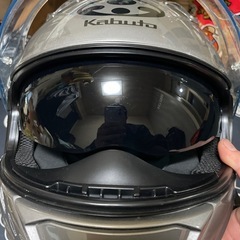 KABUTO カムリ3ヘルメットとインカムの画像
