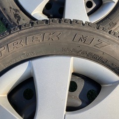 14インチ！鉄チン  スタッドレスタイヤ 155/65R14 中古 ８分山 ４本の画像