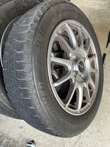 155/65/R14　スダットレスアルミホイールセット