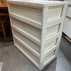 【収納プラケース】【４段ホワイト】クリーニング済み【管理番号0320】知の画像