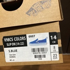 新品未使用　VANS スリッポン14センチの画像