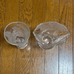 HOYA クリスタル ホヤクリスタル フラワーベース 花瓶の画像