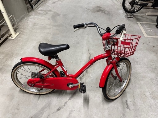 子供用自転車  赤