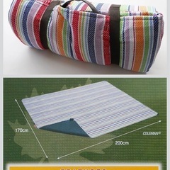 コールマン Coleman レジャーシート ストライプの画像