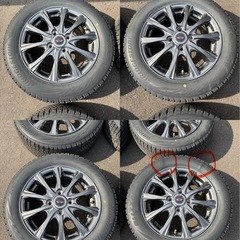 155/65 R14 ブリヂストン BRIDGESTONE BLIZZAK  VRX2  スタッドレスタイヤ　アルミホイール 冬タイヤ　4本セットの画像