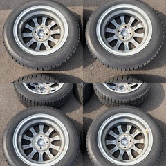 155/65 R14 ブリヂストン BRIDGESTONE BLIZZAK  VRX2  スタッドレスタイヤ　アルミホイール 冬タイヤ　4本セットの画像