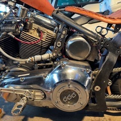 ハーレーダビットソン　世界に1台　ビルダー制作の画像