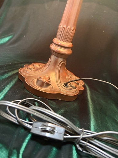 大型豪華高級ステンドグラスランプ 卓上照明レトロ新品中古現状品のみ高さ約45cm
