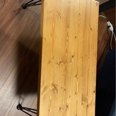 【LOWYA】天然木ローテーブル の画像