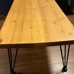 【LOWYA】天然木ローテーブル の画像