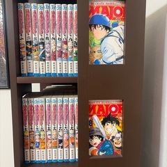 丸ごと！回転タワーマガジンラック付き　ナルト全巻　メジャー全巻　ワンピース1巻〜89巻他関連本 の画像