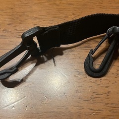 ナイロン製 黒 フック式ストラップの画像