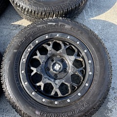 日産　エクストレイル　外し XTREME-J XJ エクストリームジェイ16インチ 215/70R16 タイヤ製年2023年　溝あり タイヤ　メーカー　ヨコハマ　GEOLANDARの画像