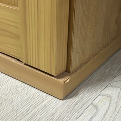 【あります】木目アンティーク風テレビ台　160cm幅　収納付き　幅160cm 奥行45cm 高さ40cm 中古ローボード75インチテレビボードとして使用してましたの画像