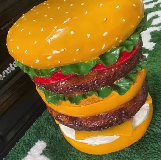 ハンバーガー　椅子　アメリカン　雑貨　インテリア　ガレージ　スツール