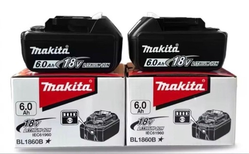 Makita 18V 6.0Ah バッテリー BL1860B 2個セット