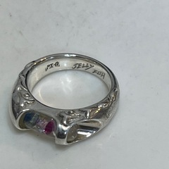 PX-G JELLY FISH シルバーリング 13号 925刻印 ストーン装飾の画像