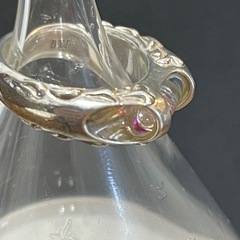 PX-G JELLY FISH シルバーリング 13号 925刻印 ストーン装飾の画像