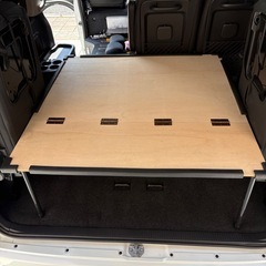 【ハイエース200系 ワゴンGL】ラゲッジラック ベッドキット DIY 4列目跳ね上げ対応の画像