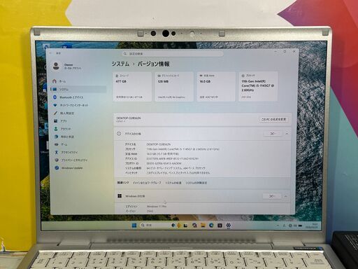 JC0341 極美品 16GB・512GB レッツノート CF-FV1 14.0型 QHD軽量 office2024 大画面　大容量