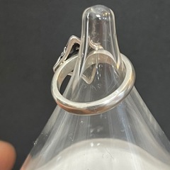 シルバーリング 10号 925刻印 クロスデザイン アラベスクの画像