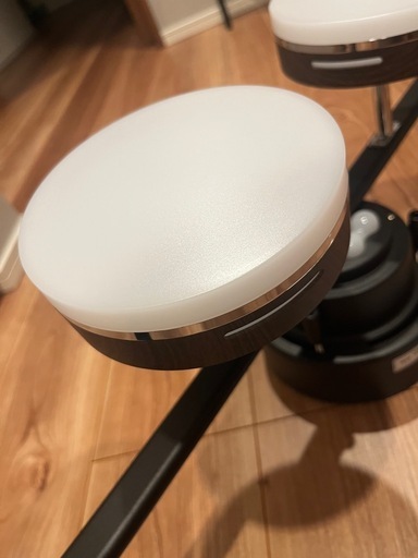 【美品】ニトリ　4灯LEDシーリングライト(YP787C ミドルブラウン)