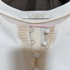 Chloé ホワイト 半袖シャツの画像