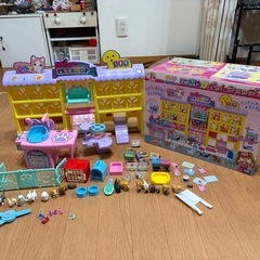 【決まりました】わんにゃんトリマー　にぎやかペットショップ　大体揃っていますが、無い部品もありそうです…十分遊べます！ごっこ遊びがお好きなお子様に！の画像