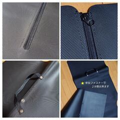 自転車積載などに🚘️左右２分割出来るファスナー付きラゲッジマット《ホンダ純正》／USEDの画像