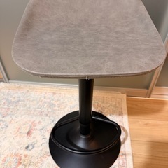 ハイチェア　グレー　調整可能の画像