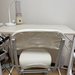 ニトリ 折りたたみデスク Nポルダ(ホワイトウォッシュ)の画像