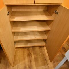 ●近郊格安配送(#^.^#)●MUJI 無印良品 タモ材 ワードローブ 中古品●相模原　横浜　神奈川●キャビネット クローゼット 洋服タンス●の画像
