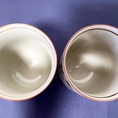 花柄 湯呑み2個の画像